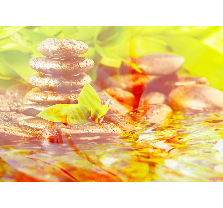 fototapeta zen harmónia kamenný stoh - Tenstickers