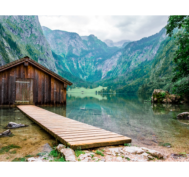 fototapety na stenu priroda pokojná scenéria jazera - Tenstickers