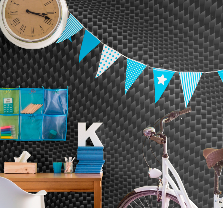 3d nástenná fototapeta z uhlíkových vlákien - Tenstickers