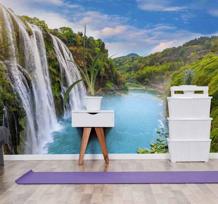 fototapeta vodopad majestátny vodopád - Tenstickers