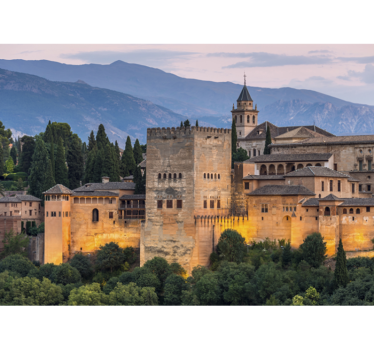 fototapety na stenu mesta panoráma historickej pevnosti - Tenstickers