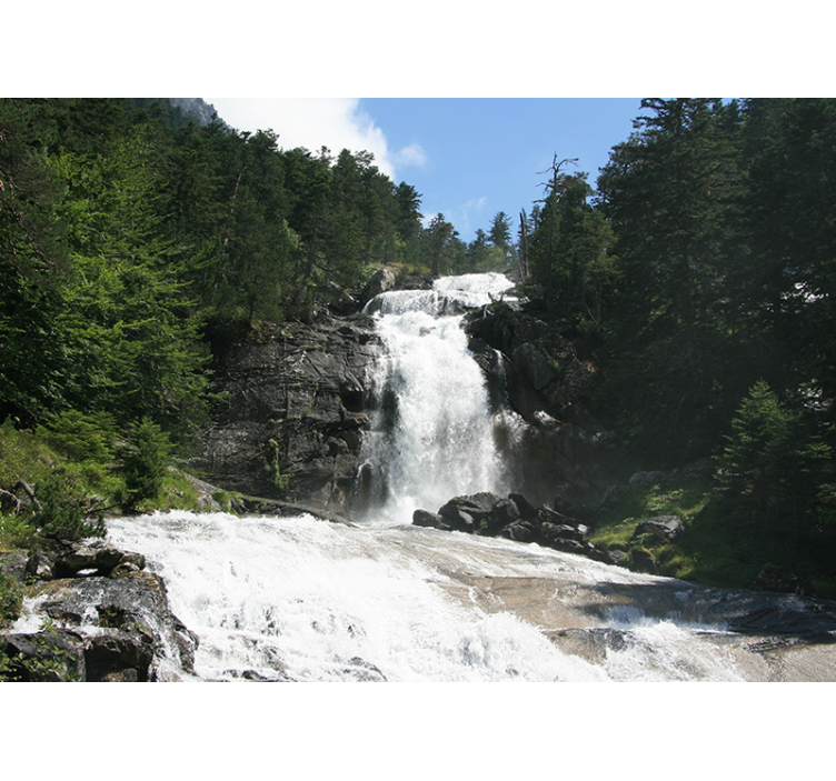 fototapeta vodopad kaskádová scenéria - Tenstickers