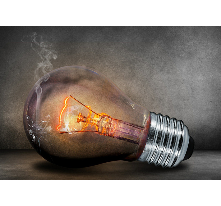 Spálená lampa moderné tapety na plochu - Tenstickers