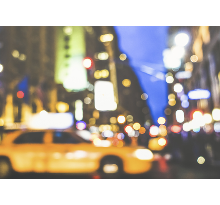 fototapety na stenu mesta rušná mestská noc - Tenstickers