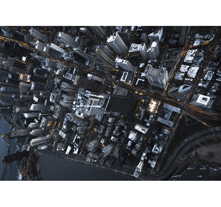 Pohľad z výšky na stenu nástenné maľby - Tenstickers