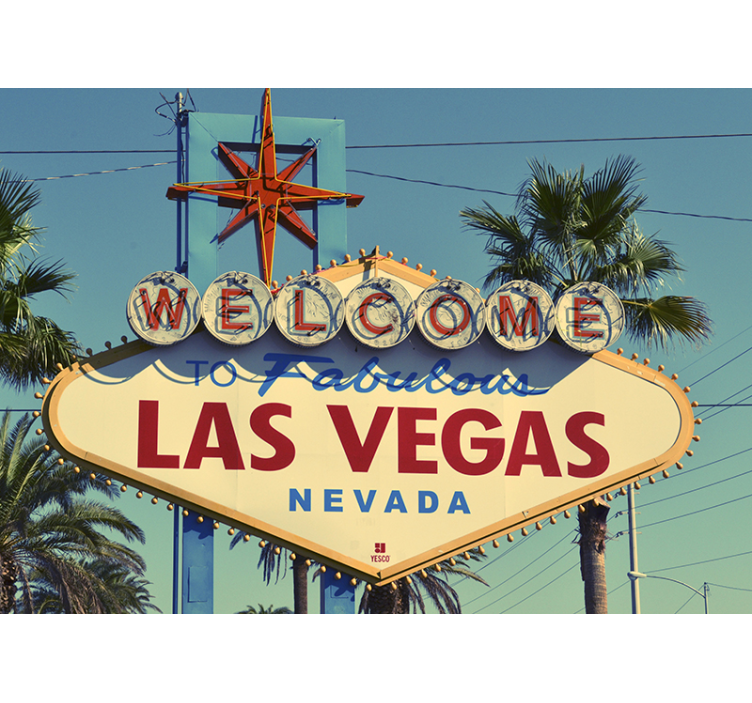Fototapety na stenu mesta klasické las vegas znamenie - Tenstickers