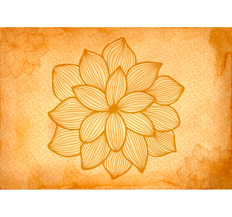 Fototapety na stenu do obyvacky s veľkým kvetinovým motívom - Tenstickers