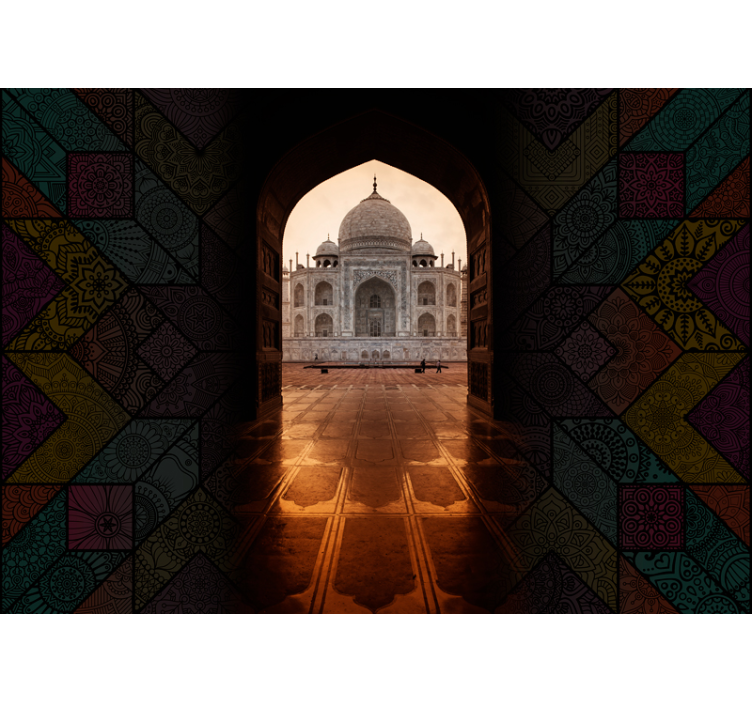 Fototapety na stenu mesta pohľad na taj mahal - Tenstickers