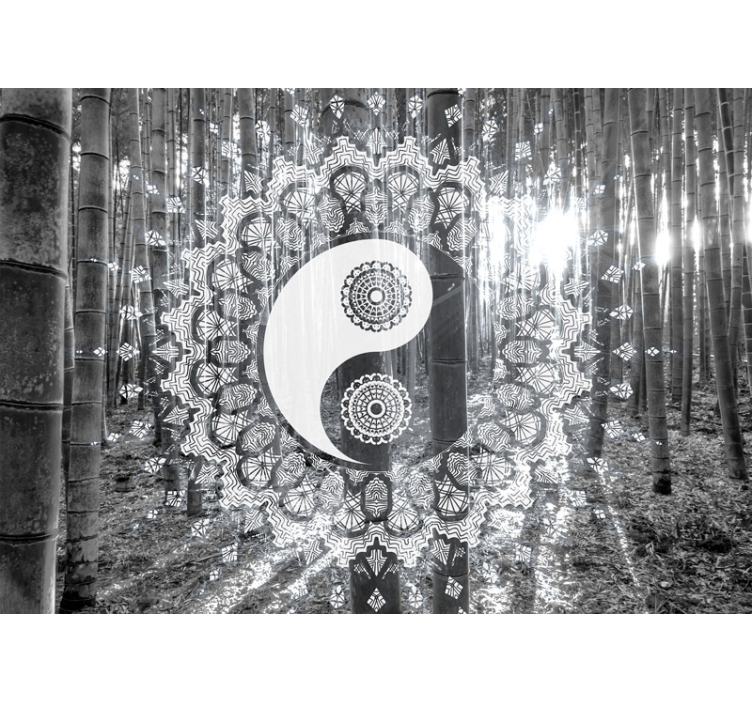 Ying yang paisley zen foto tapety - Tenstickers