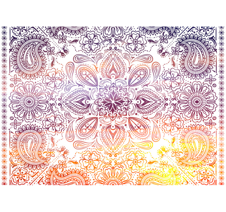 Fototapety mandala zložitý kvetinový motív - Tenstickers