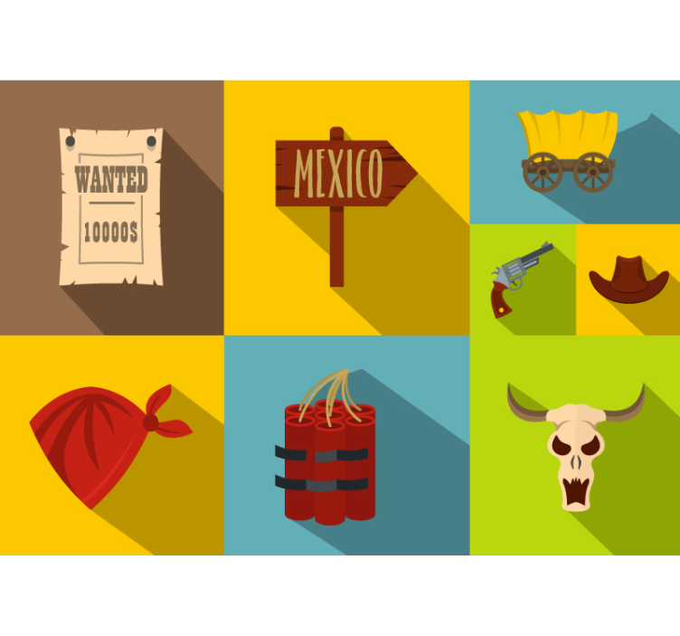 Fototapeta do detskej izby téma mexiko wanted - Tenstickers