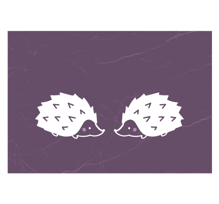 Fototapety so zvieratami roztomilý ježko pár - Tenstickers