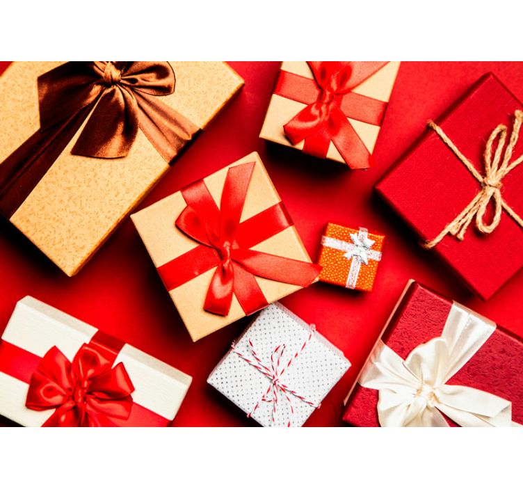 vianočné fototapety slávnostné darčekové aranžmán - Tenstickers