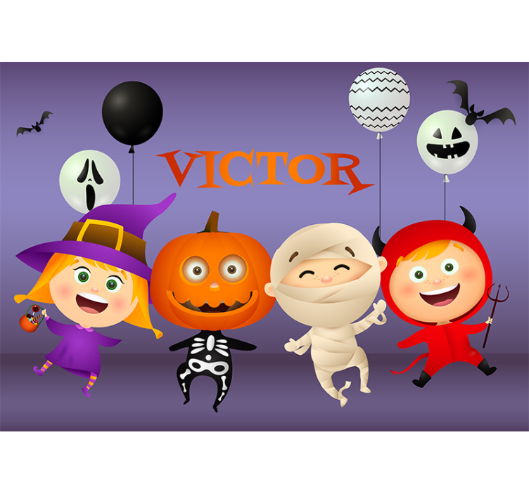 Fototapety halloween zábavní priatelia na halloween - Tenstickers