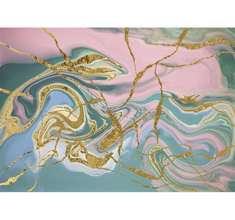 Abstraktné fototapety zlatý vír vzor - Tenstickers