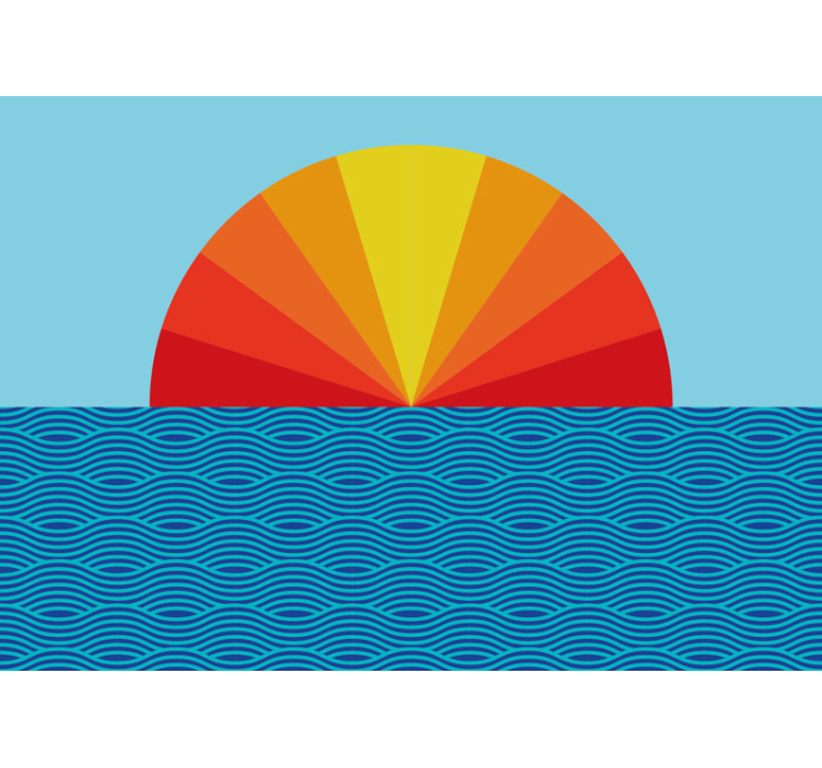 krajinka fototapety žiarivý horizontálny dizajn - Tenstickers