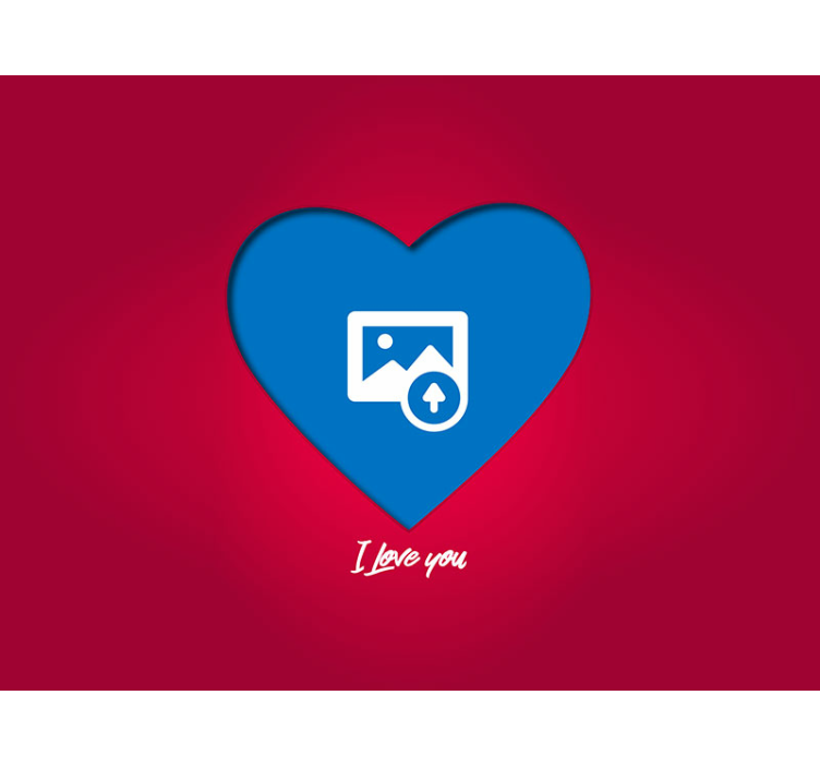 Láska rám s fototapety na plochu - Tenstickers