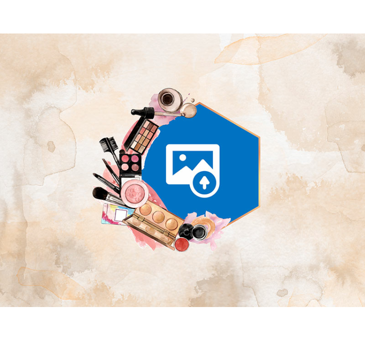 Kreatívne make-up nástroje s fototapetou - Tenstickers