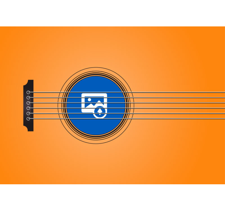 hudobne fototapety oslava siluety gitary - Tenstickers