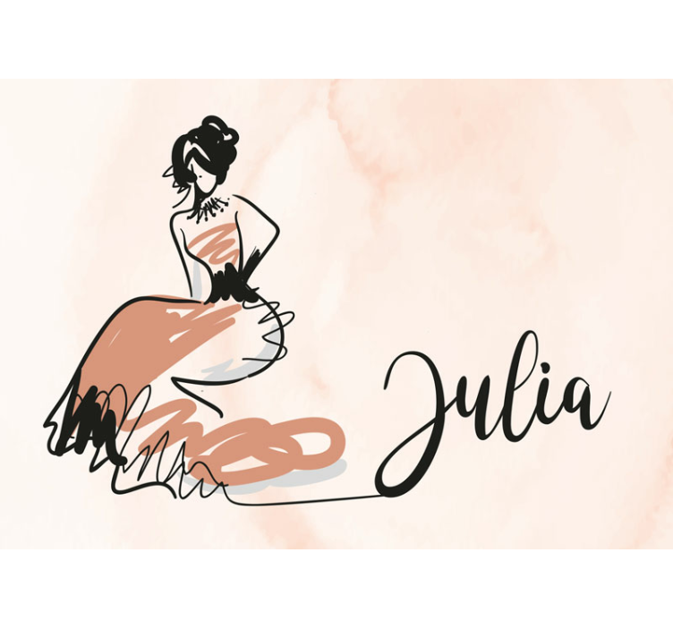 Umelecké fototapety elegantné módne skice - Tenstickers