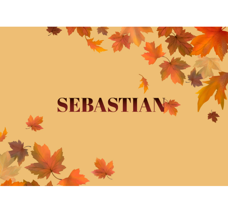 Personalizované jesenné lístie fototapeta na mieru - Tenstickers