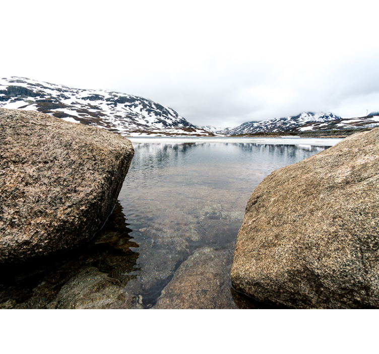 Krajinka fototapety pokojné horské ozveny - Tenstickers