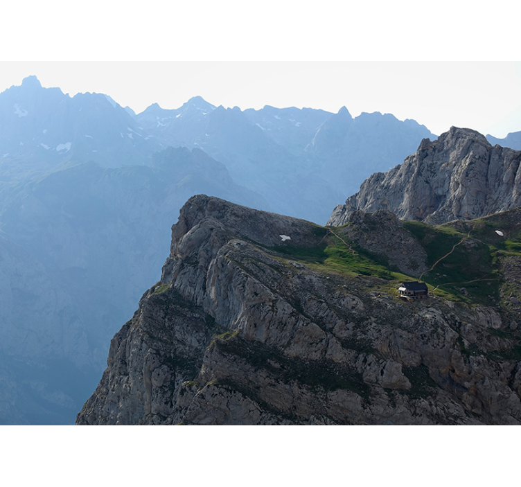 fototapety hory veľkolepý horský výhľad - Tenstickers