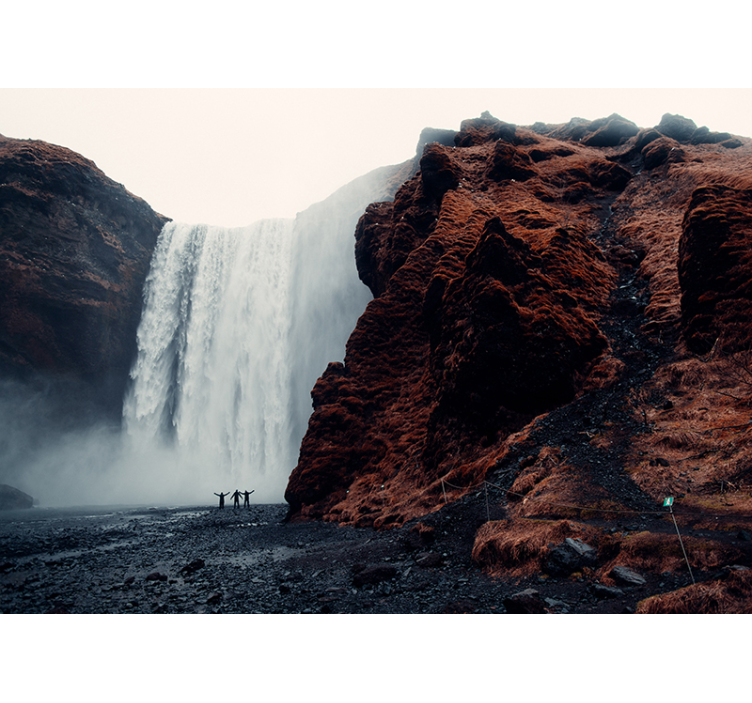 Fototapeta vodopád veľkolepý výhľad na vodopád - Tenstickers
