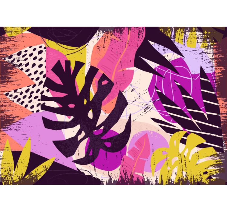 abstraktné fototapety žiarivé farebné tvary - Tenstickers