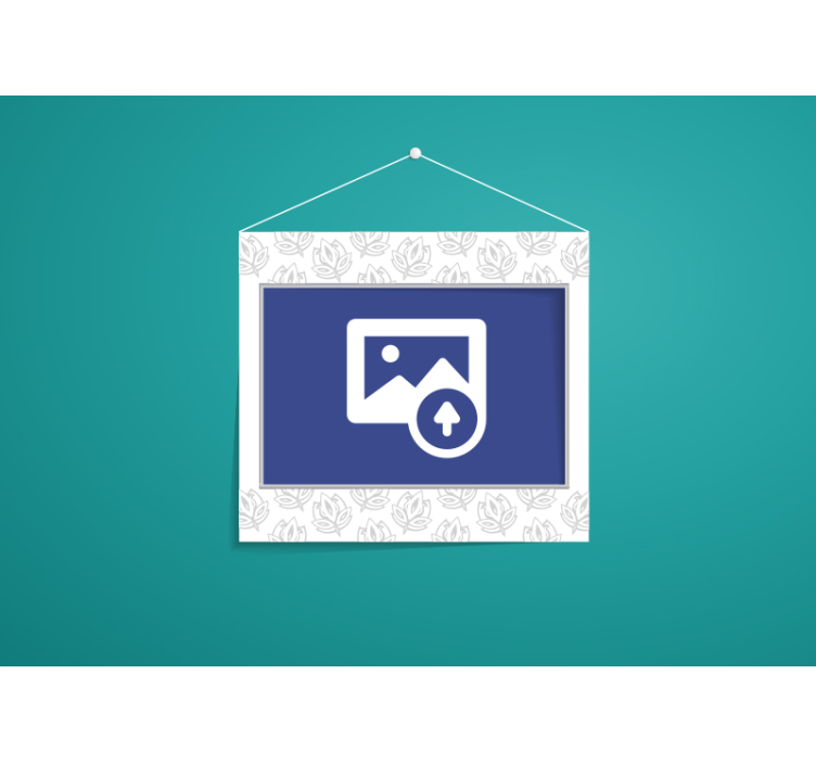 Kvetinový nástenný rám na mieru - Tenstickers