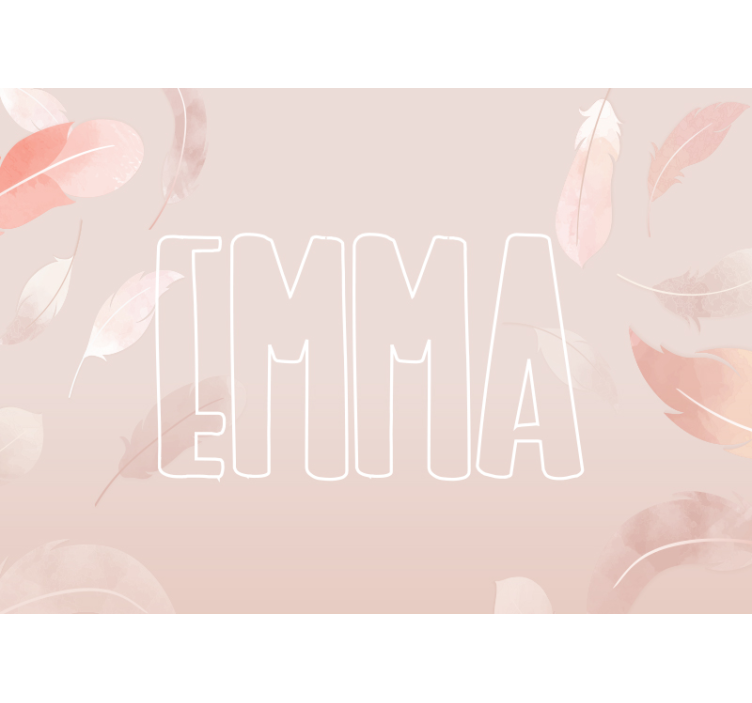 Fototapeta do izby pre bábätko s vlastným menom - Tenstickers