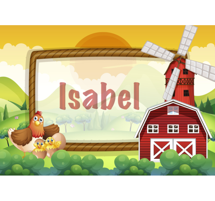 Farmland frame custom fototapeta - Tenstickers