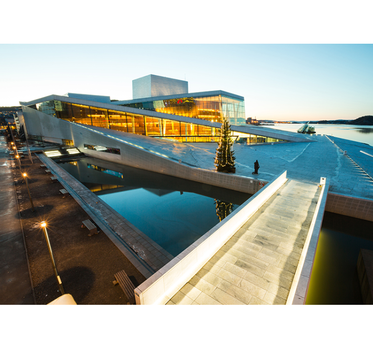 fototapety na stenu mesta moderný architektonický zázrak - Tenstickers