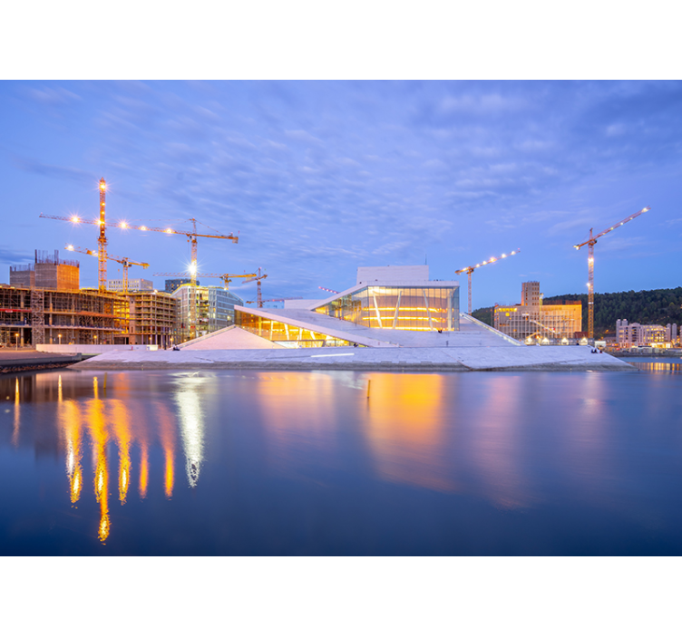 fototapety na stenu mesta moderný architektonický dizajn - Tenstickers