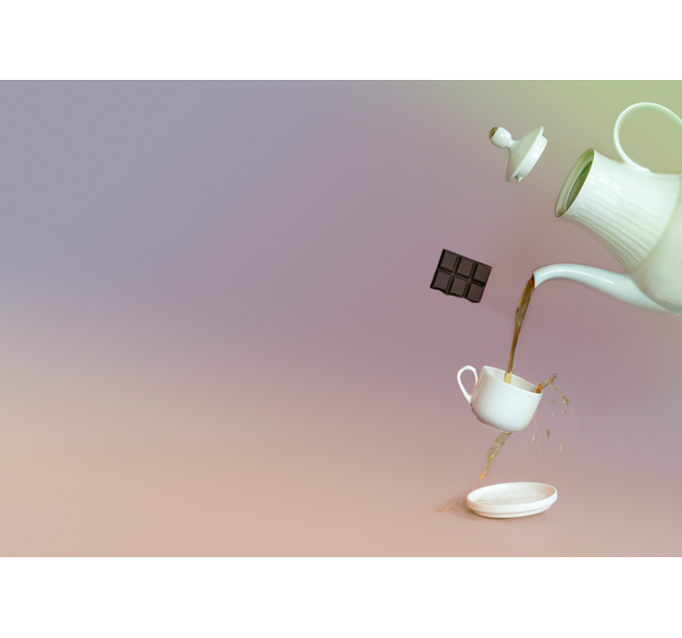 hudobne fototapety chvíle s čajom na hladine - Tenstickers