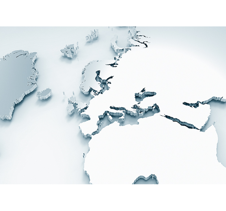 Fototapety mapa sveta rozsiahla svetová mapa - Tenstickers