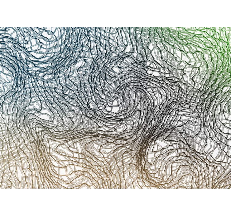 fototapeta textura organické čiarové vzory - Tenstickers