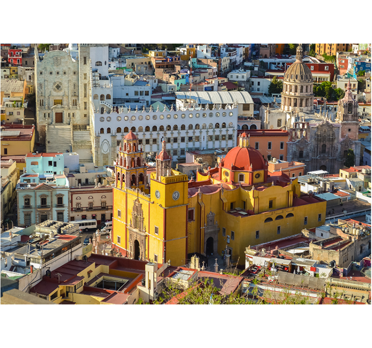 fototapety na stenu mesta historická žltá katedrála - Tenstickers