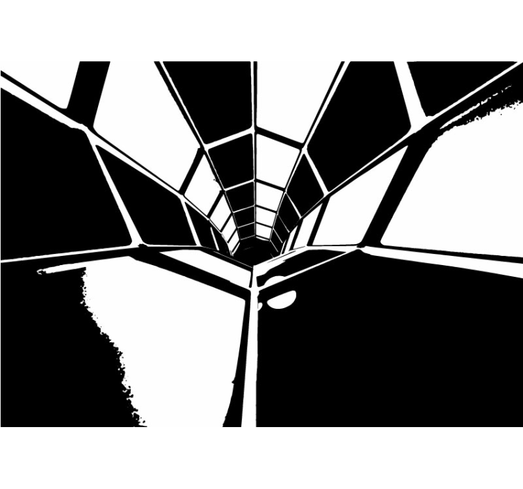 abstraktné fototapety geometrický perspektívny pohľad - Tenstickers