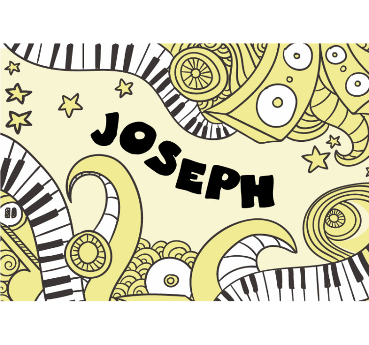 hudobne fototapety vzor hudobných nôt - Tenstickers