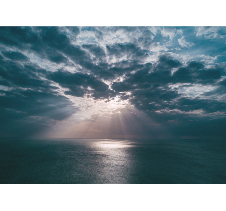 fototapety na stenu priroda oceánske lúčové svetlo - Tenstickers