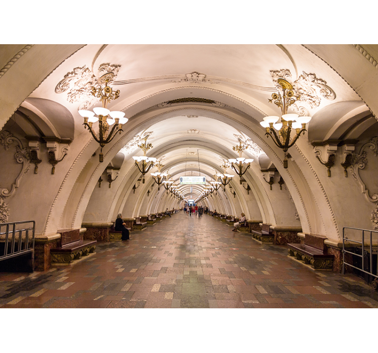 Fototapeta stanica metra v moskve - Tenstickers