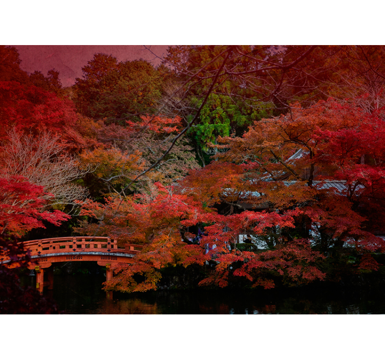 Jeseň v japonsku príroda fototapeta - Tenstickers