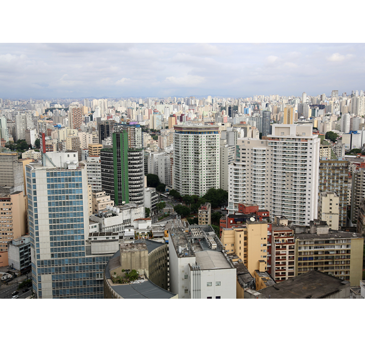 fototapety na stenu mesta pohľad panoráma mesta - Tenstickers