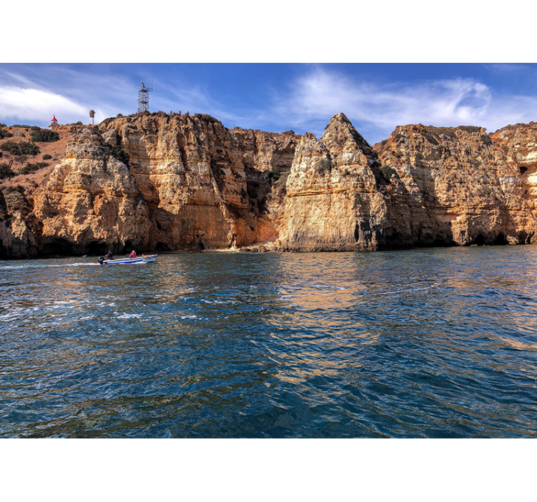 krajinka fototapety skalná štruktúra pri mori - Tenstickers