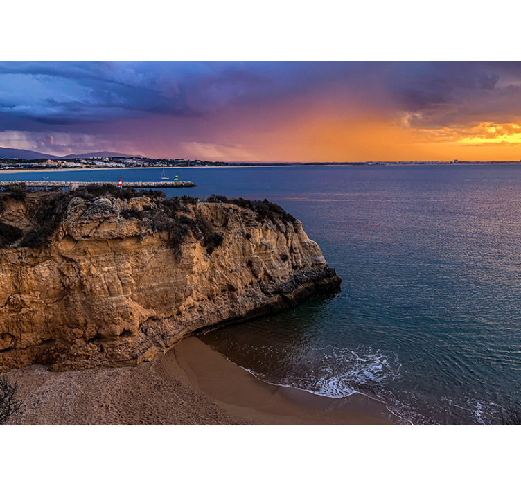 krajinka fototapety výhľad na útesy pri mori - Tenstickers