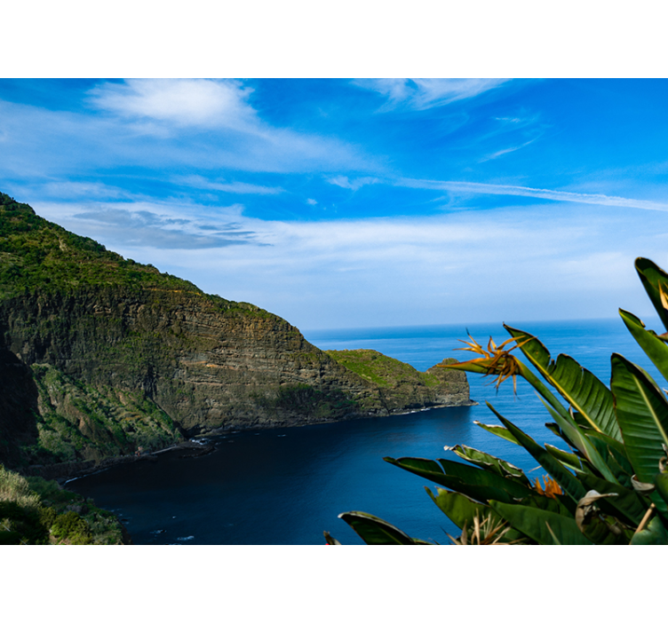 Krajinka fototapety morský pohľad na hory - Tenstickers