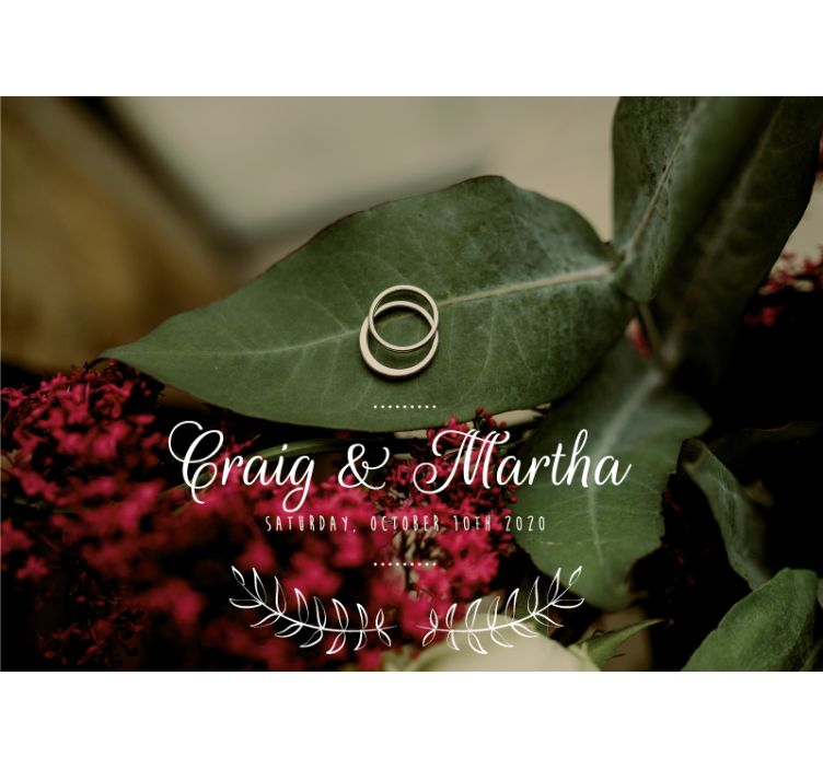 fototapeta láska večné snubné prstene - Tenstickers