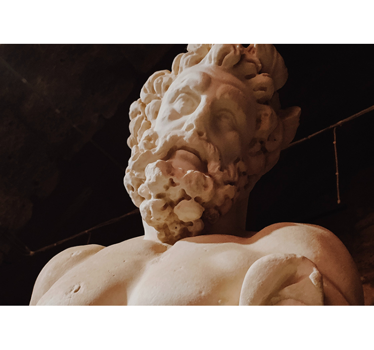 Zeus na čiernom pozadí obývacia izba fototapeta - Tenstickers