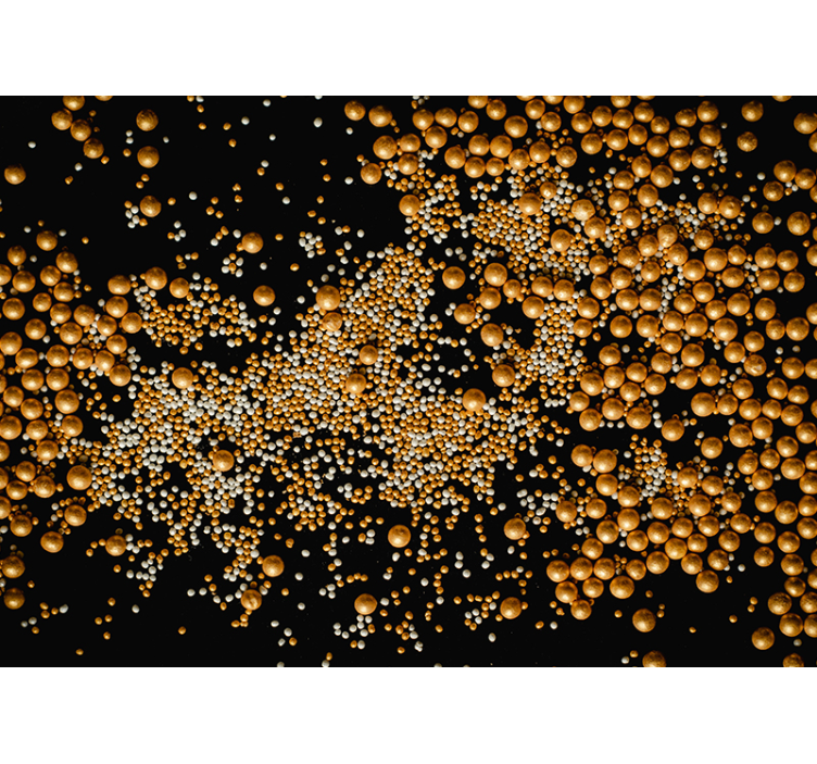 Abstraktné fototapety zlatý vzor sféry - Tenstickers